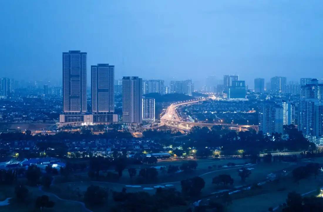 新山夜景天际线图 6